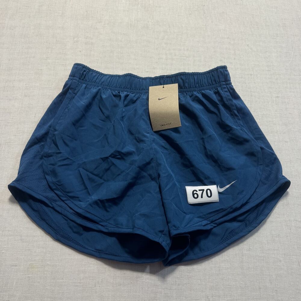 Nike‎ DRI-FIT Running Shorts Women Sz XS Blue Brand New